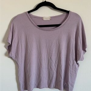 Altar'd State Lilac Short Sleeve Top